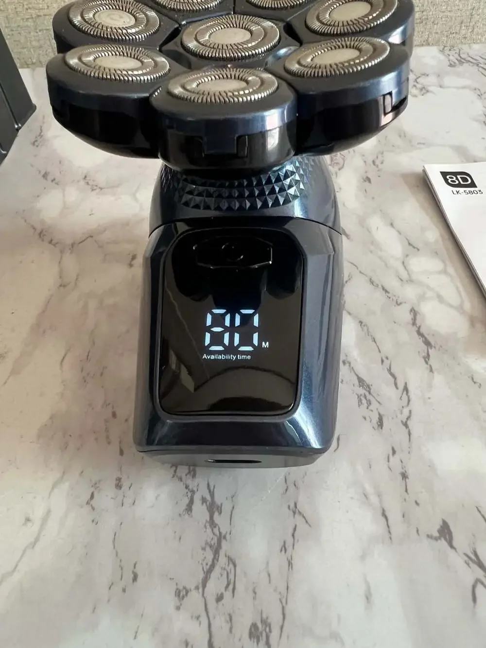 LK-5803 8D Electric Head Shaver Grooming Kit with Multiple Attachments